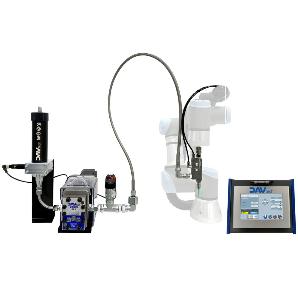 Volumetric dispensing system for Sealants in cartridges