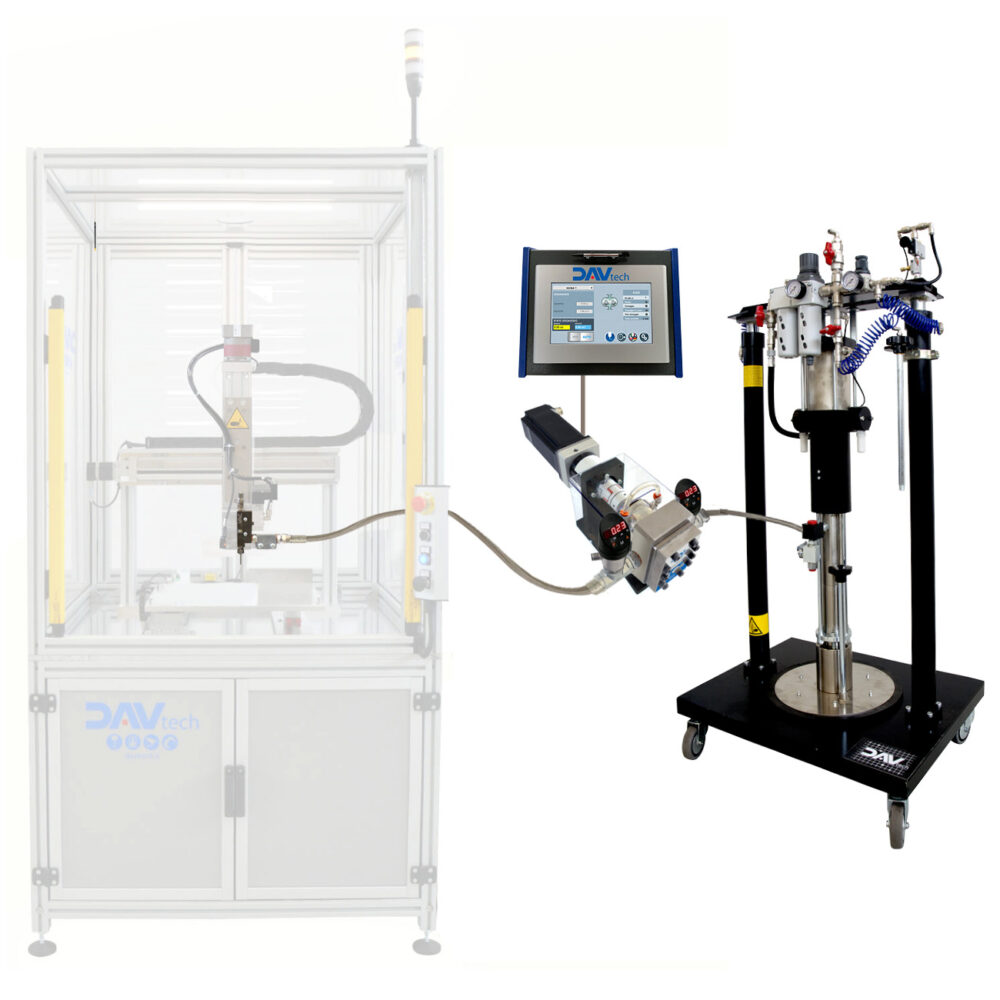 Volumetric dispensing system for Sealants in drums